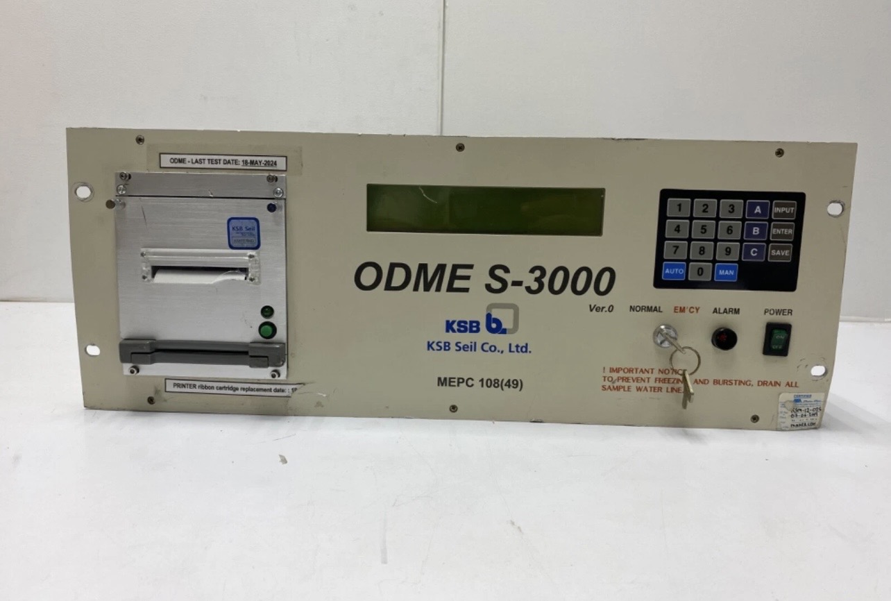 ksb odme s 3000 oil discharge monitoring equipment system ksb odme s 3000 oil discharge monitoring equipment system