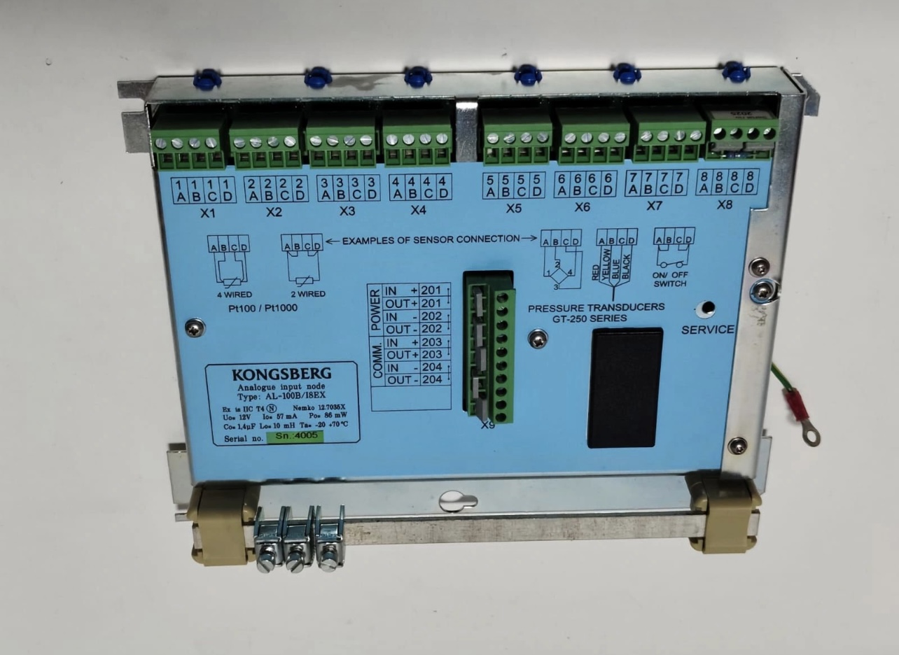 kongsberg autronica al 100b/18ex analogue input node kongsberg autronica al 100b/18ex analogue input node