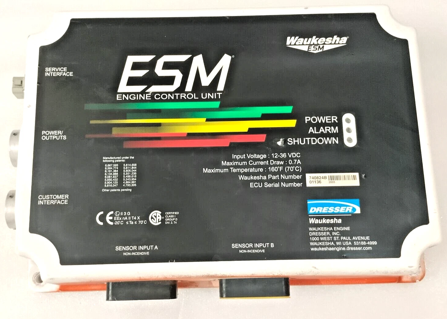 waukesha esm (engine system manager) engine control unit waukesha esm (engine system manager) engine control unit