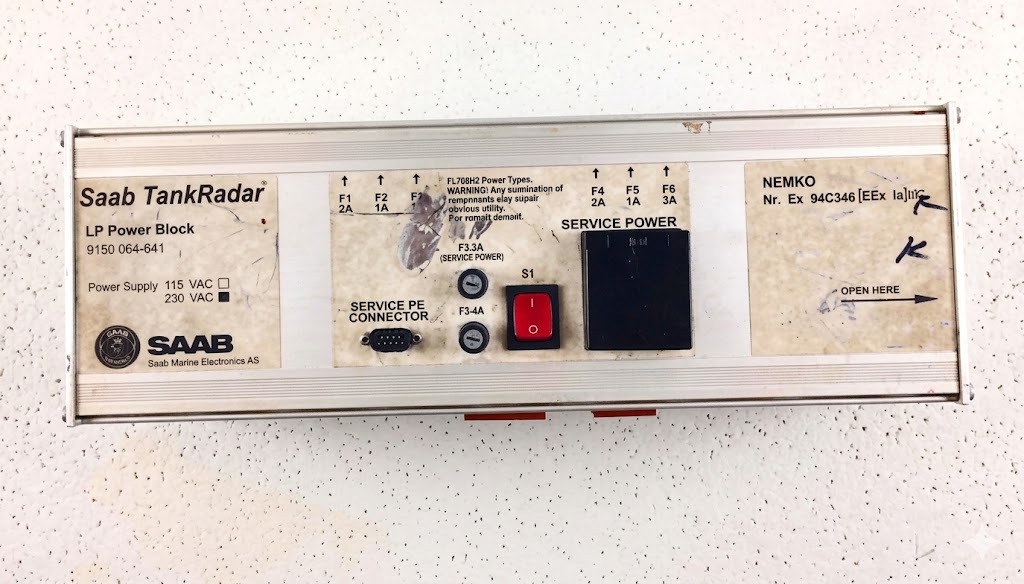 saab marine electronics 9150 tankradar lp power block saab marine electronics 9150 tankradar lp power block