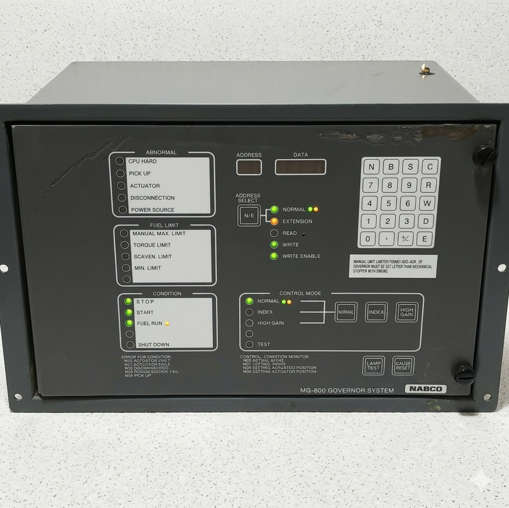 nabco mg 800 marine governor system control panel nabco mg 800 marine governor system control panel