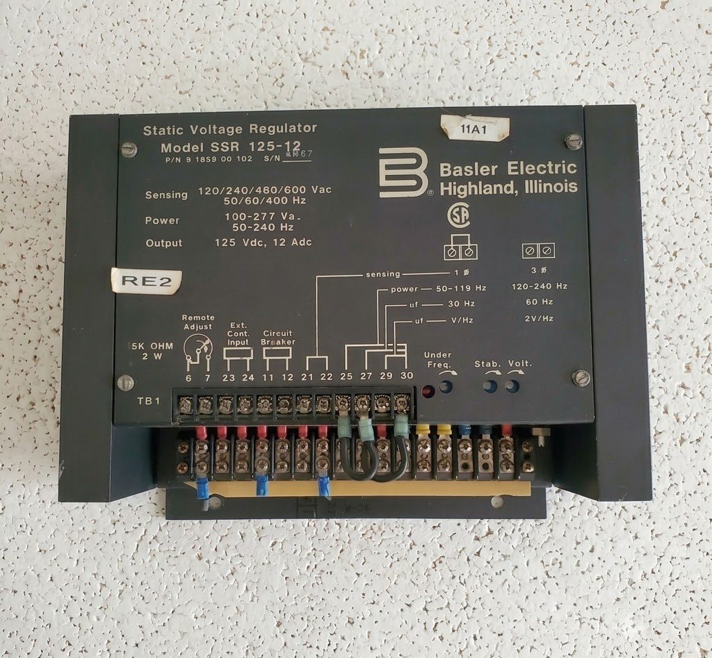 basler electric ssr 32 12 static voltage regulator 9185900100 basler electric ssr 32 12 static voltage regulator 9185900100