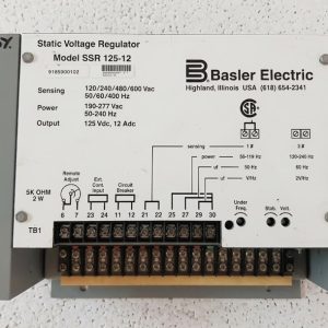 basler electric model ssr 125 12 static voltage regulator