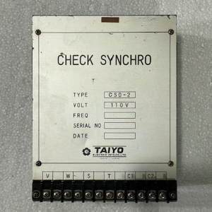 taiyo electric mfg. co., ltd. check synchro unit, model csd 2