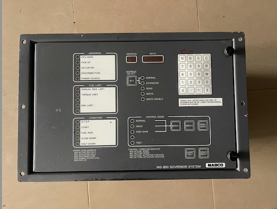 nabco mg 800 governor system control unit